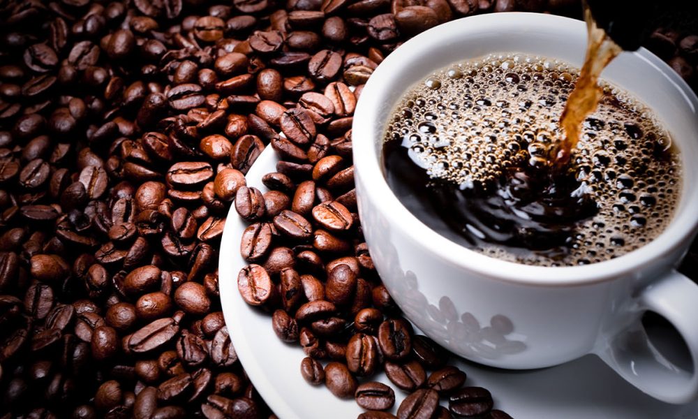 Fresh cup of coffee.