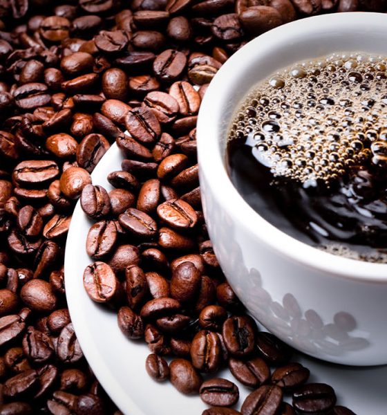 Fresh cup of coffee.