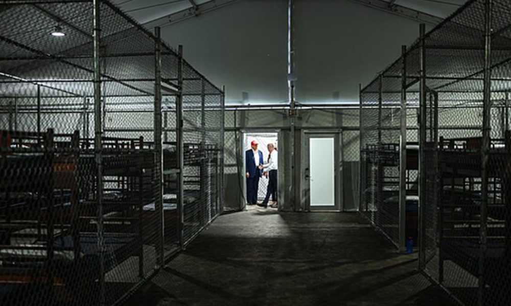 Interior of Alligator Alcatraz (Wikimedia Commons / Photo by The White House)