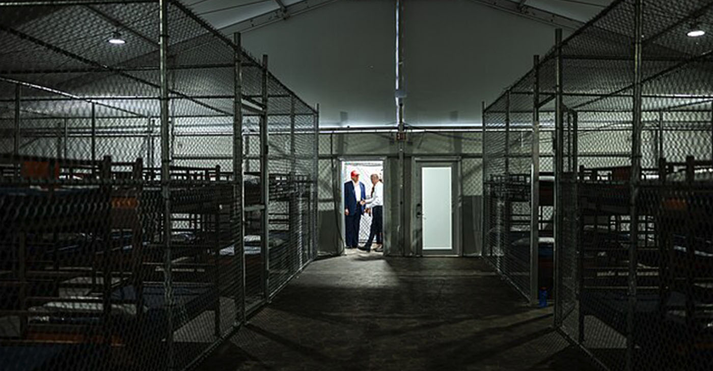 Interior of Alligator Alcatraz (Wikimedia Commons / Photo by The White House)