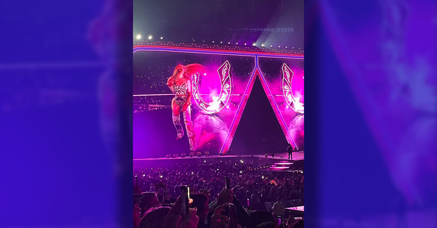 Beyoncé on the Cowboy Carter Tour at Tottenham Hotspur Stadium in London in June 2025 (Wikimedia Commons / Photo by Ben Terret)