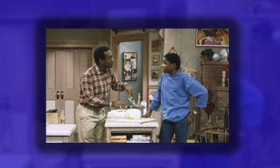 Bill Crosby and Malcolm-Jamal Warner on The Crosby Show