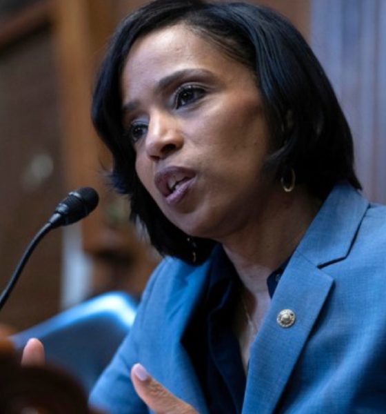 U.S. senators, like Maryland Democrat Angela Alsobrooks, work to advocate on behalf of marginalized communities while the nation sees cuts to civil rights protections, federal agencies and public health programs. (AP Photo/Jose Luis Magana)