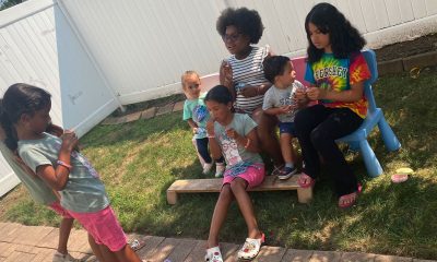 Children learning at the early childhood education center Janna Rodriguez and her team created.