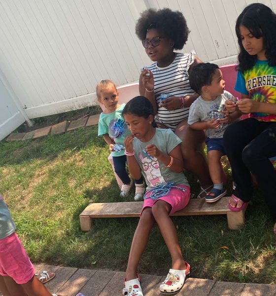 Children learning at the early childhood education center Janna Rodriguez and her team created.