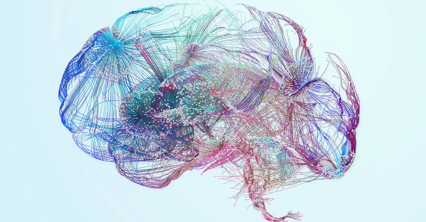 Brain activity, Human brain damage, Neural network, Artificial intelligence and idea concept