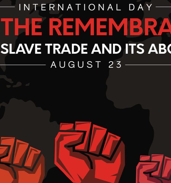 International Day for the Remembrance of the Slave Trade and its Abolition poster, card, August 23. Vector illustration.