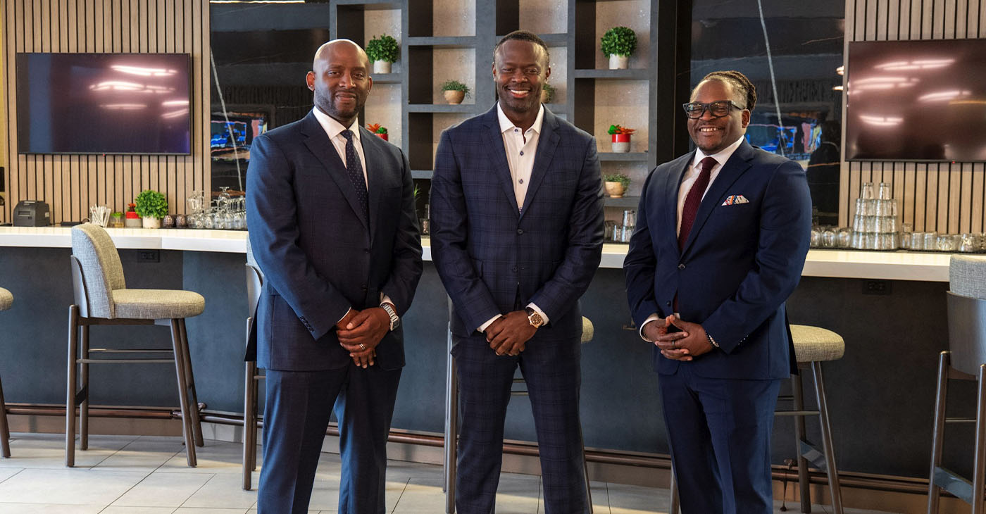 Thomas Penny (left), Evens Charles (center) Donte Johnson (right) Courtesy of Frontier Development