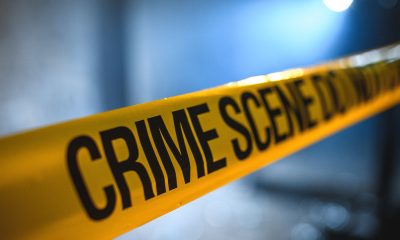 Crime scene barricade covering. 