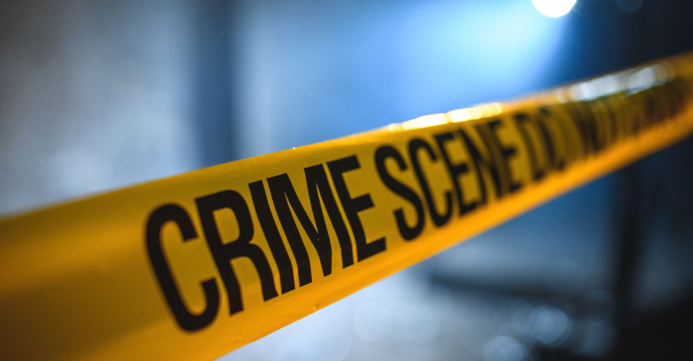 Crime scene barricade covering. 