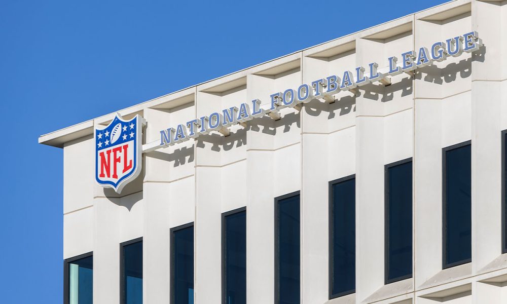 Inglewood, CA, USA - November 14, 2024: The National Football League West Coast Office is located outside of Sofi Stadium in Inglewood CA, in the Los Angeles suburbs. (Photo by Joe Hendrickson)