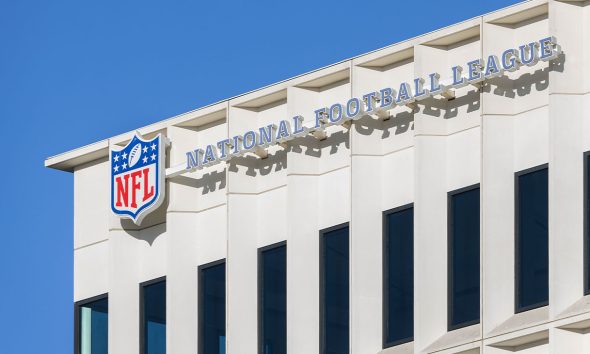 Inglewood, CA, USA - November 14, 2024: The National Football League West Coast Office is located outside of Sofi Stadium in Inglewood CA, in the Los Angeles suburbs. (Photo by Joe Hendrickson)