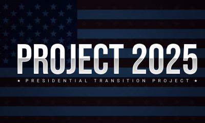 Project 2025, Presidential Transition Project. Project 2025 with American flag in the background (Photo by Ahmad Bilal)
