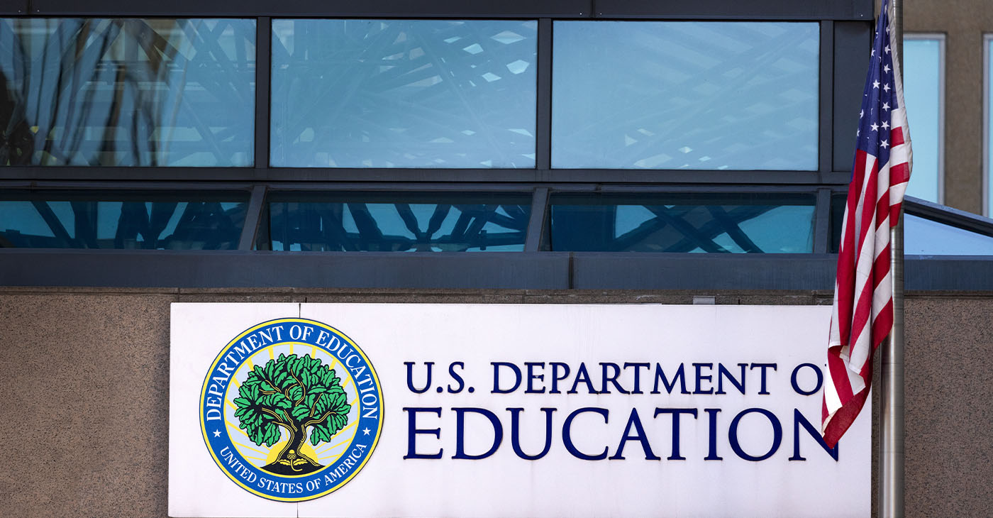 December 29, 2024, Washington, DC: Department of Education building in Washington, DC with American Flag (Photo by Greggory DiSalvo)