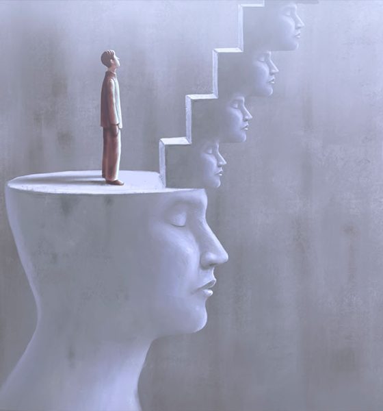 Conceptual art, concept artwork of success hope ambition and psychology, surreal human head illustration, modern painting, minimal style (Photo by Jorm Sangsorn)