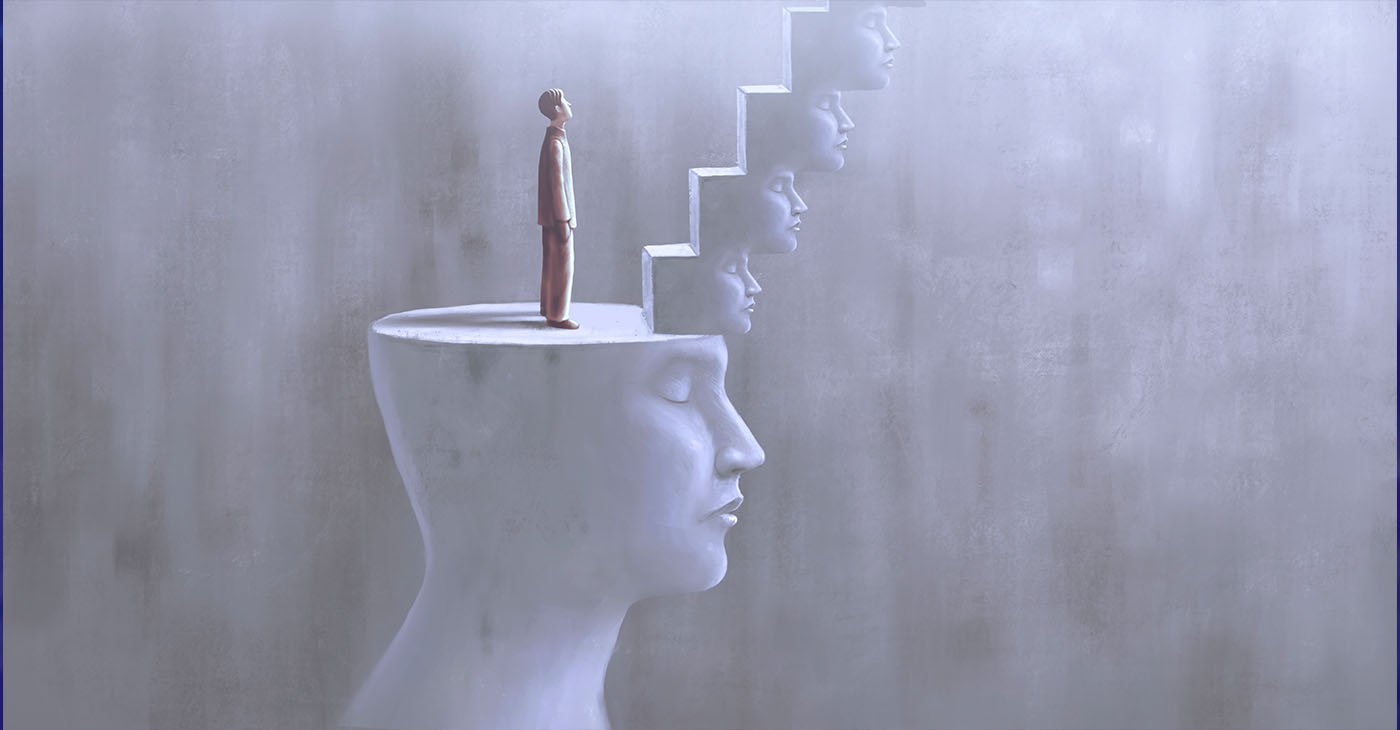Conceptual art, concept artwork of success hope ambition and psychology, surreal human head illustration, modern painting, minimal style (Photo by Jorm Sangsorn)