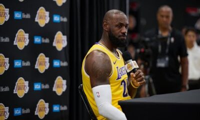 LeBron James discusses his long NBA career and future with the Lakers at 2025 Media Day.