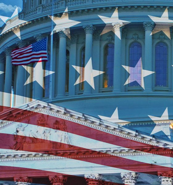 US Politics,2024 U.S. Presidential Election Day. Celebrate Democracy with Background Featuring the Iconic American Flag (Photo by Douglas Rissing)