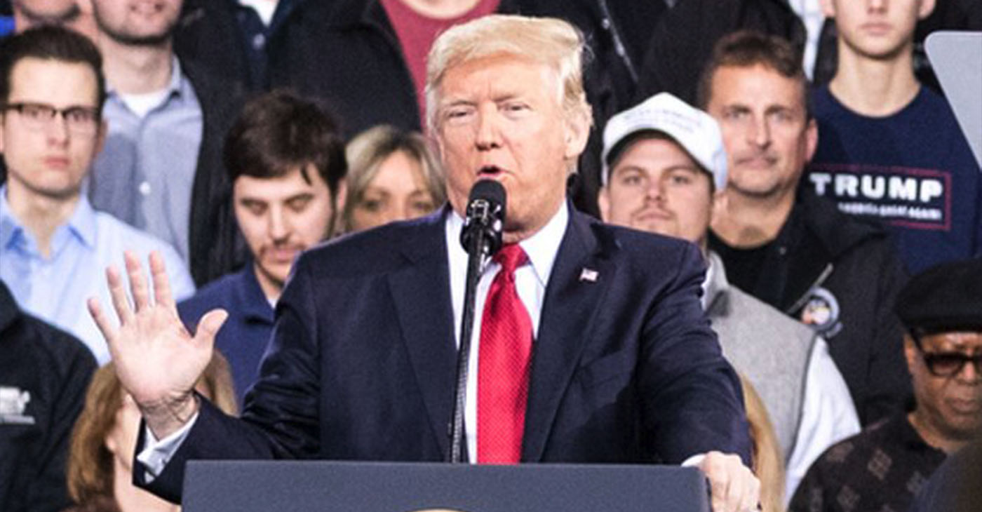President Donald Trump delivers remarks on Wednesday, March 15, 2017, at the American Center for Mobility in Ypsilanti, Michigan. (Official White House Photo by Shealah Craighead) (Wikimedia Commons / Photo by The White House from Washington, DC)