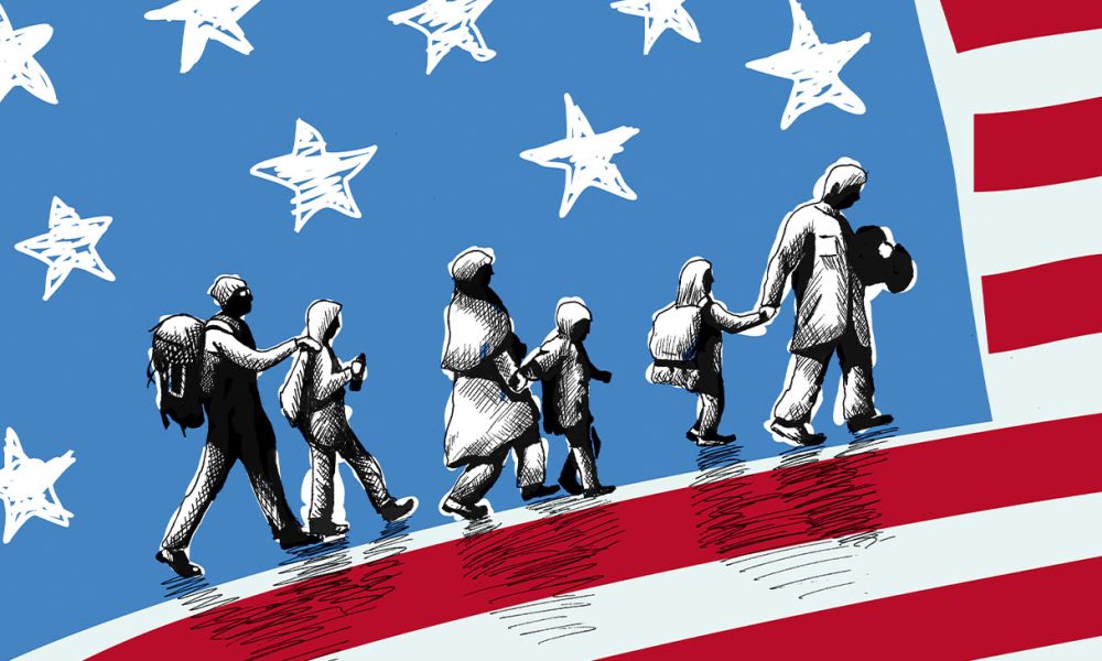 Concept of difficulties that immigrants suffer trying to enter in Usa. (Photo by Marcos Silva)