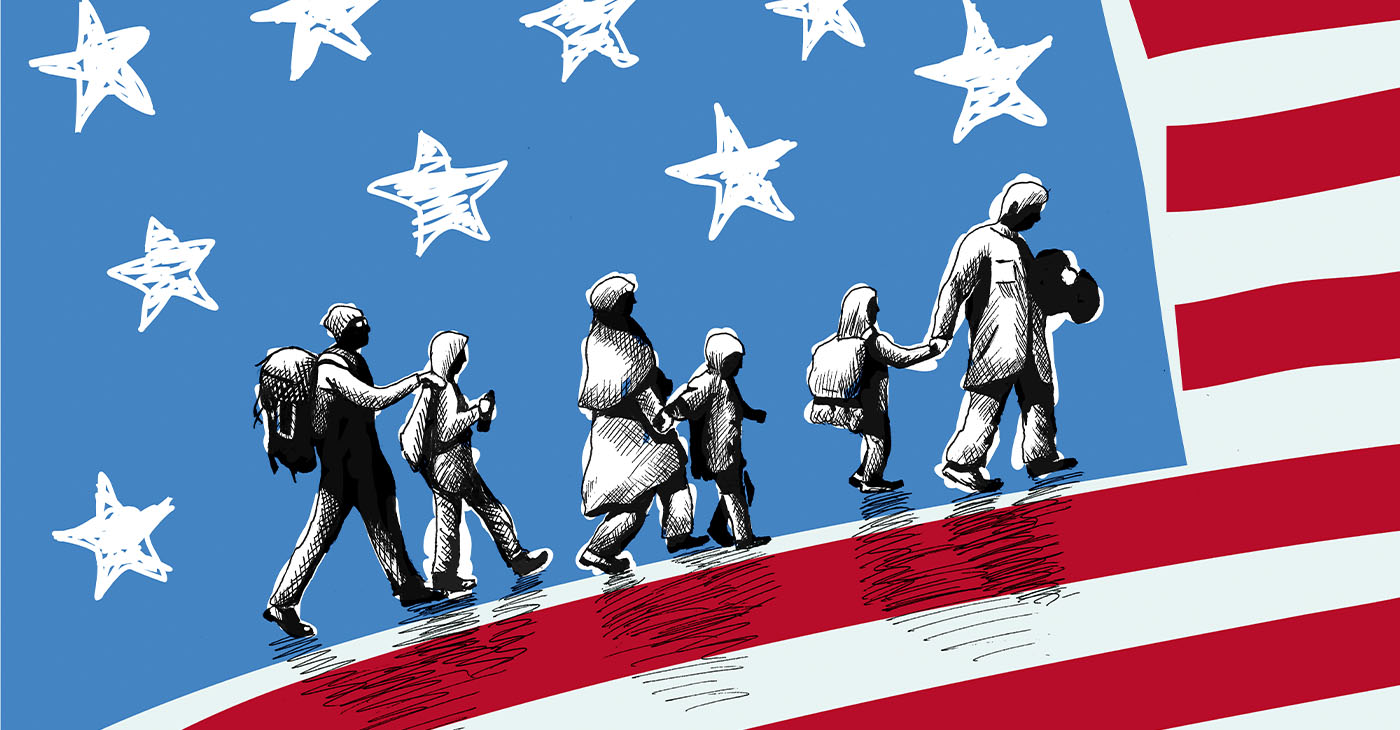 Concept of difficulties that immigrants suffer trying to enter in Usa. (Photo by Marcos Silva)