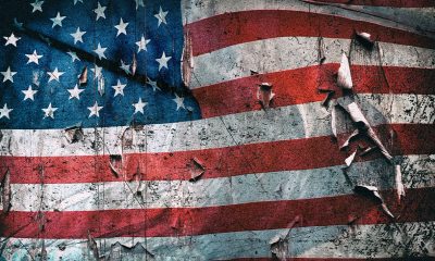 Close up American flag