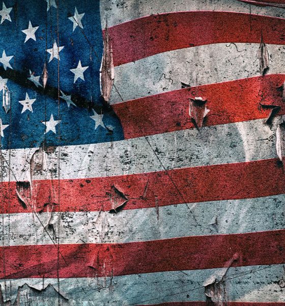 Close up American flag