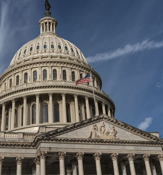 Washington DC - October 27, 2024: United States Capitol Building with blue sky background, Washington DC