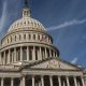 Washington DC - October 27, 2024: United States Capitol Building with blue sky background, Washington DC