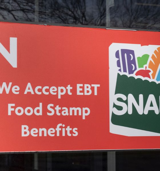Chicago - Circa April 2022: SNAP and EBT Accepted here sign. SNAP and Food Stamps provide nutrition benefits to supplement the budgets of disadvantaged families.