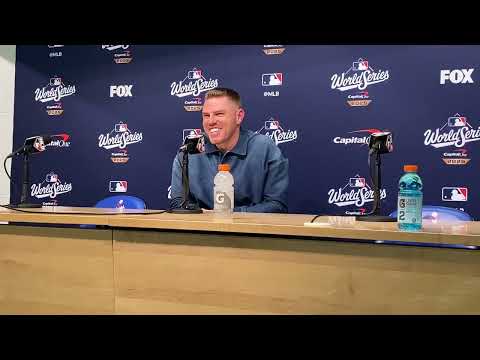 Freddie Freeman celebrates game-winning home run in 2025 World Series Game 3.
