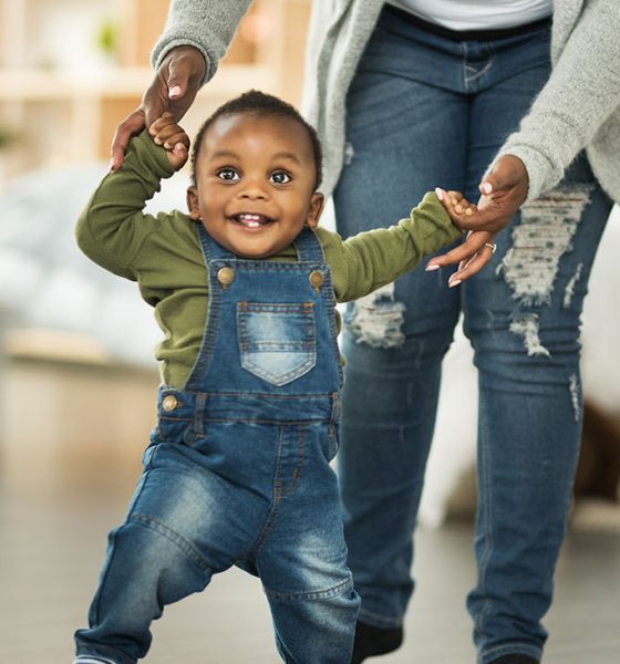 Shot of a mother bonding with her baby boy at home (Photo by Aj Watt)