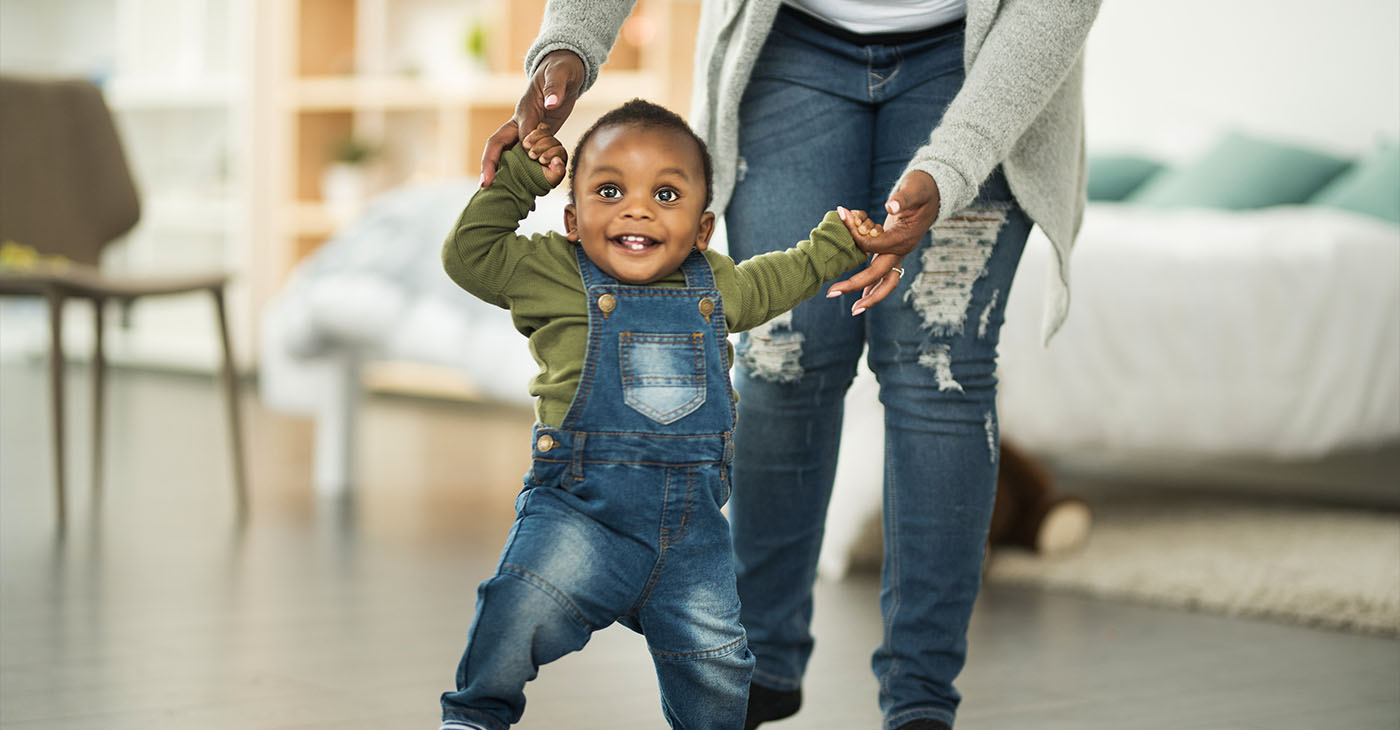 Shot of a mother bonding with her baby boy at home (Photo by Aj Watt)
