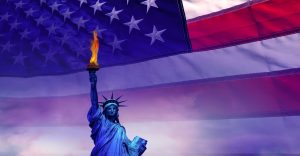 Conceptual Statue of Liberty in New York