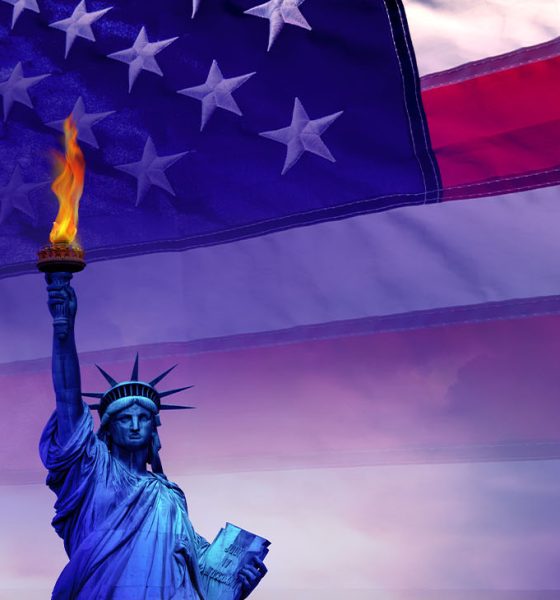 Conceptual Statue of Liberty in New York