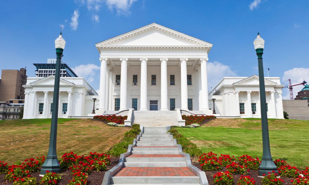 State Capitol Richmond Virginia On A Summer Day