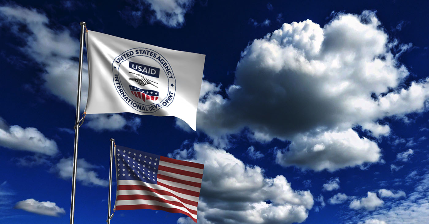 USAID usa us united state america flag waving copy space blue sky background wallpaper culture usaid independence government politic freedom may month 2025 year usaid dollar business army internation