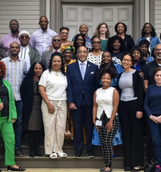 Dr. Ben Chavis, center, honored during the Mississippi Statewide Environmental Justice Climate Change Summit 2025