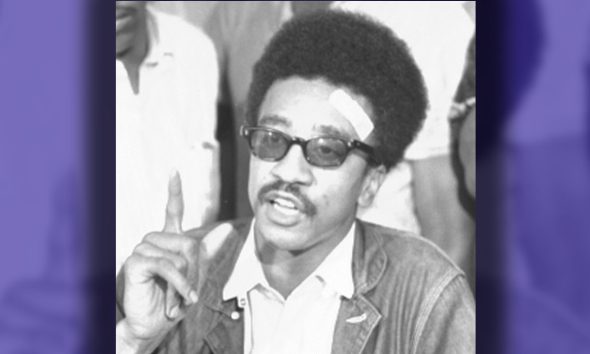Library of Congress description: "H. Rap Brown, SNCC [i.e., Student Nonviolent Coordinating Committee], news conference]" (Wikimedia Commons / Photo by Marion S. Trikosko)