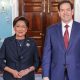 Secretary Marco Rubio meets with Trinidad and Tobago Prime Minister Kamla Persad-Bissessar at the Department of State in Washington, D.C., September 30, 2025. (Official State Department photo by Freddie Everett)
