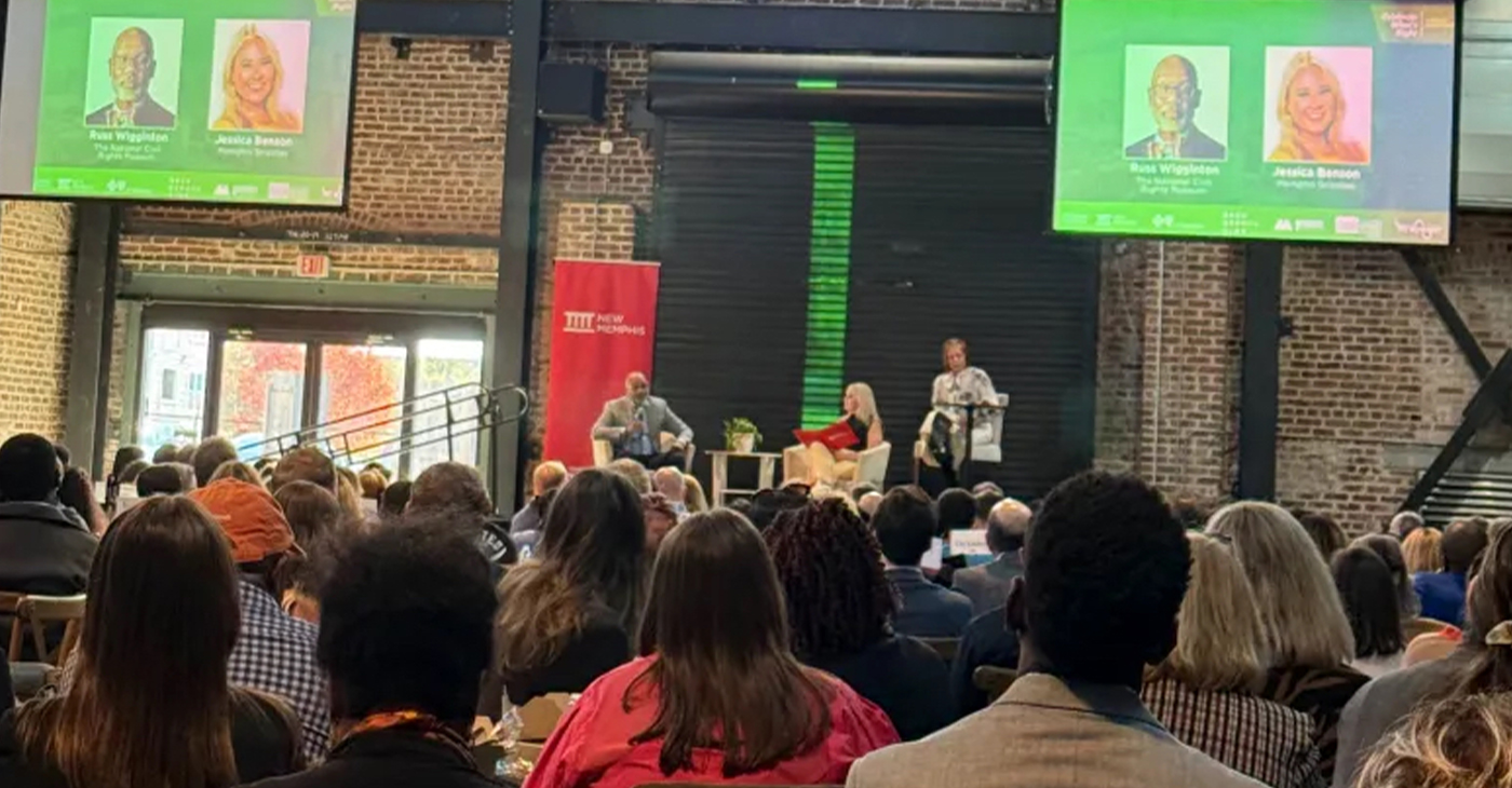 Attendees gather during New Memphis’ Celebrate What’s Right: Activating a Vibrant Downtown luncheon Nov. 5 at The Kent in Uptown. The annual event highlighted the city’s progress in growth, safety and civic pride, bringing together leaders from business, arts, culture and government. (Candace Gray/Tri-State Defender)