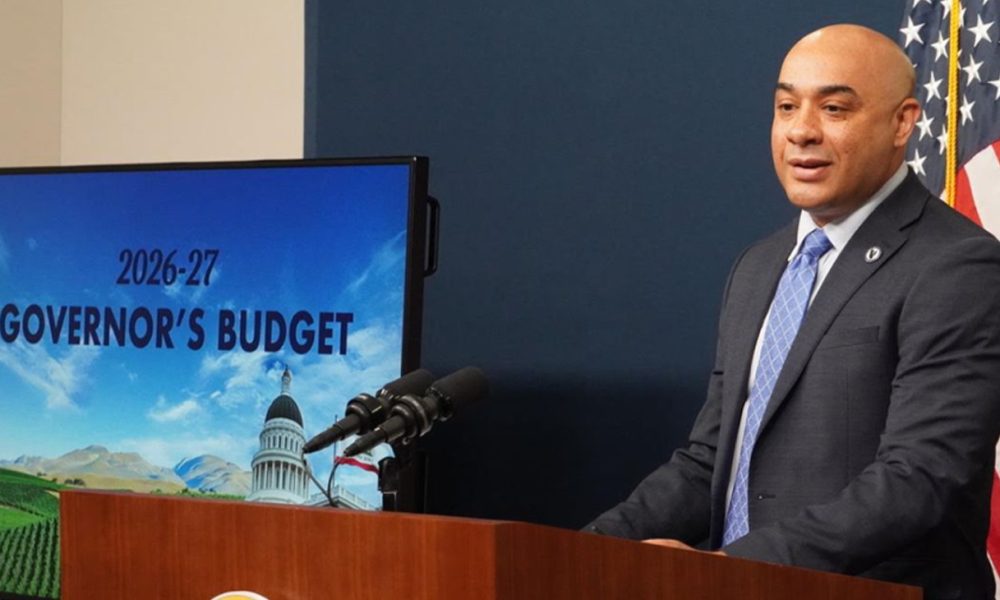 California’s Director of Finance, Joe Stephenshaw, presented the $348.9 billion proposed budget on Jan. 9, 2026, on behalf of Gov. Gavin Newsom. It was the second consecutive year Newsom did not personally deliver the budget. In January 2025, he was responding to emergency wildfires in Los Angeles, which prevented him from presenting the state’s fiscal forecast. Credit: CBM photo by Antonio Ray Harvey.