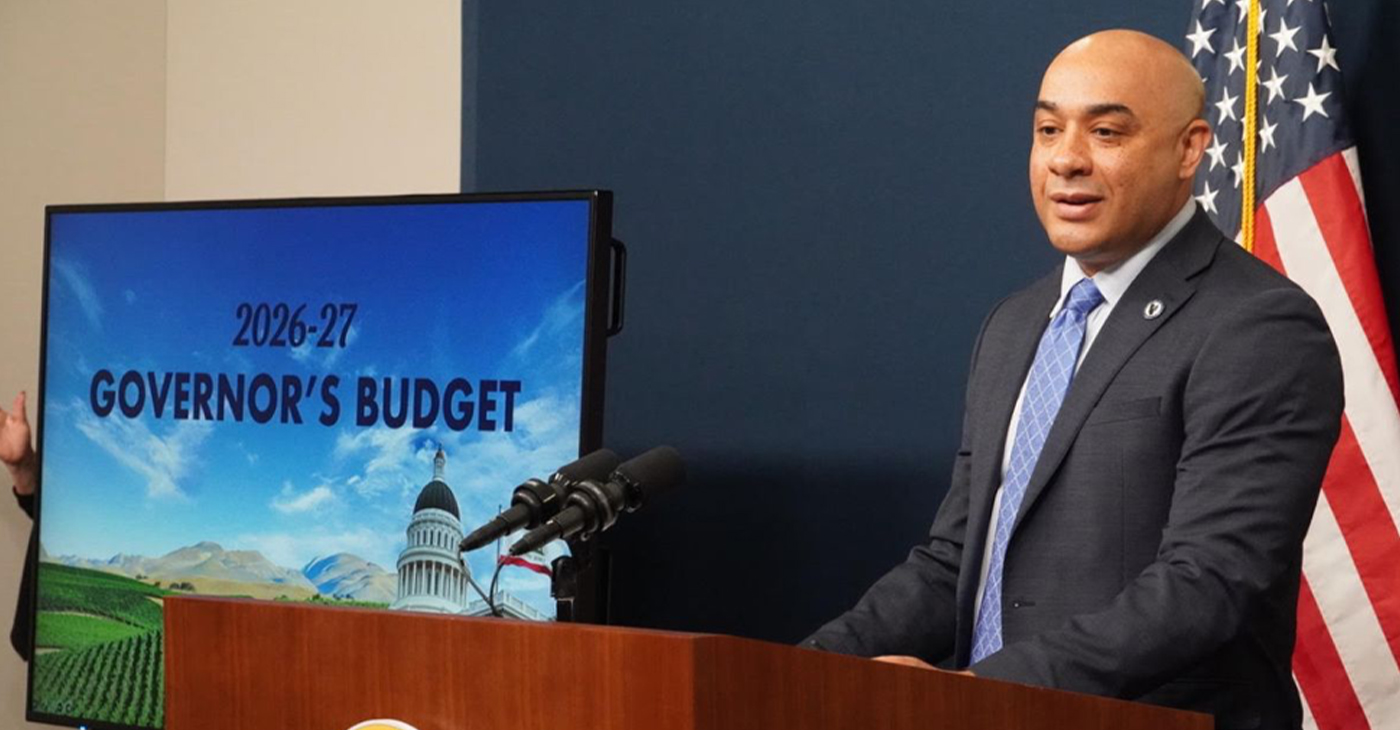 California’s Director of Finance, Joe Stephenshaw, presented the $348.9 billion proposed budget on Jan. 9, 2026, on behalf of Gov. Gavin Newsom. It was the second consecutive year Newsom did not personally deliver the budget. In January 2025, he was responding to emergency wildfires in Los Angeles, which prevented him from presenting the state’s fiscal forecast. Credit: CBM photo by Antonio Ray Harvey.