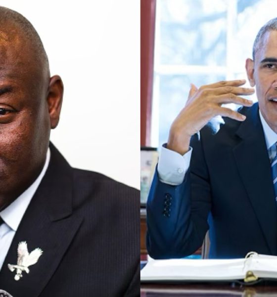 Attorney Ben Crump (left) and former president Barack Obama. File photos.