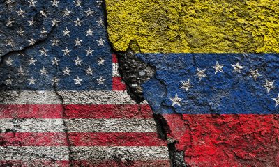The national flags of the United States and Venezuela. Photo: iStockphoto / NNPA.