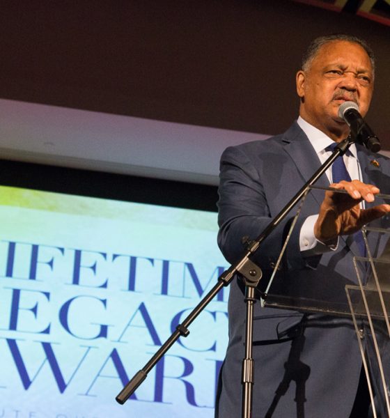 Rev. Jesse Jackson Sr. receives the National Newspaper Publishers Association Lifetime Achievement Award. Photo by Mark Mahoney / DreamInColor Photography for NNPA.