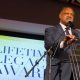 Rev. Jesse Jackson Sr. receives the National Newspaper Publishers Association Lifetime Achievement Award. Photo by Mark Mahoney / DreamInColor Photography for NNPA.