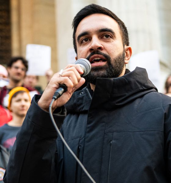 Zohran Mamdani at the Resist Fascism Rally in Bryant Park on Oct 27th, 2024. Bingjiefu He / Wikimedia Commons.