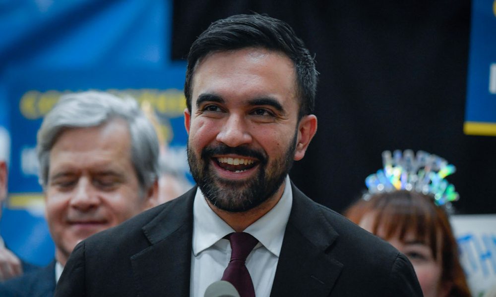Governor Kathy Hochul, Mayor Zohran Mamdani, and MTA Chair & CEO Janno Lieber attend a rally at McBurney YMCA on West 14th St. to commemorate the first anniversary of the implementation of the Central Business District Tolling Program (CBDTP) on Monday, Jan 5, 2026. (Marc A. Hermann / MTA)
