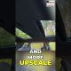 Interior of a car with a large sunroof and forest visible through the glass, text overlay reads 'AND MORE UPSCALE'.